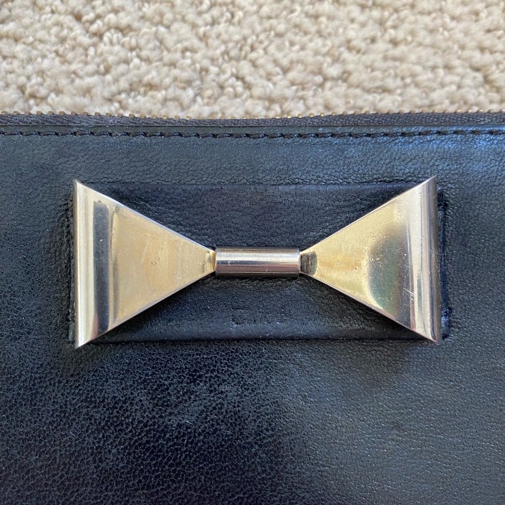 Chloe leather wallet on chain mini shoulder bag black gold - Picture 2 of 14